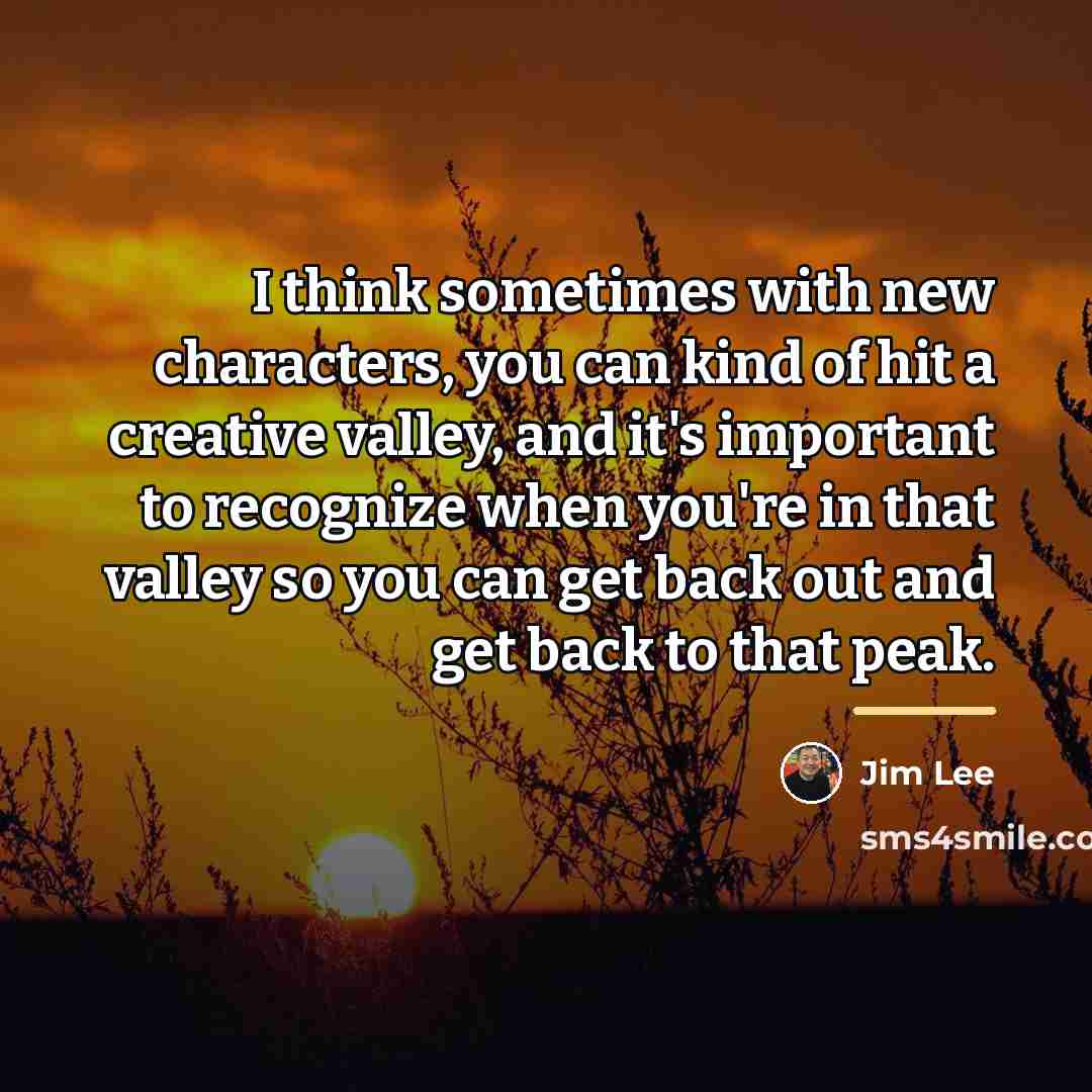 “I think sometimes with new characters, you can kind of…” quote by Jim Lee