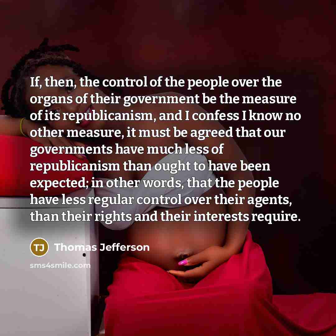 “If, then, the control of the people over the organs…” quote by Thomas Jefferson
