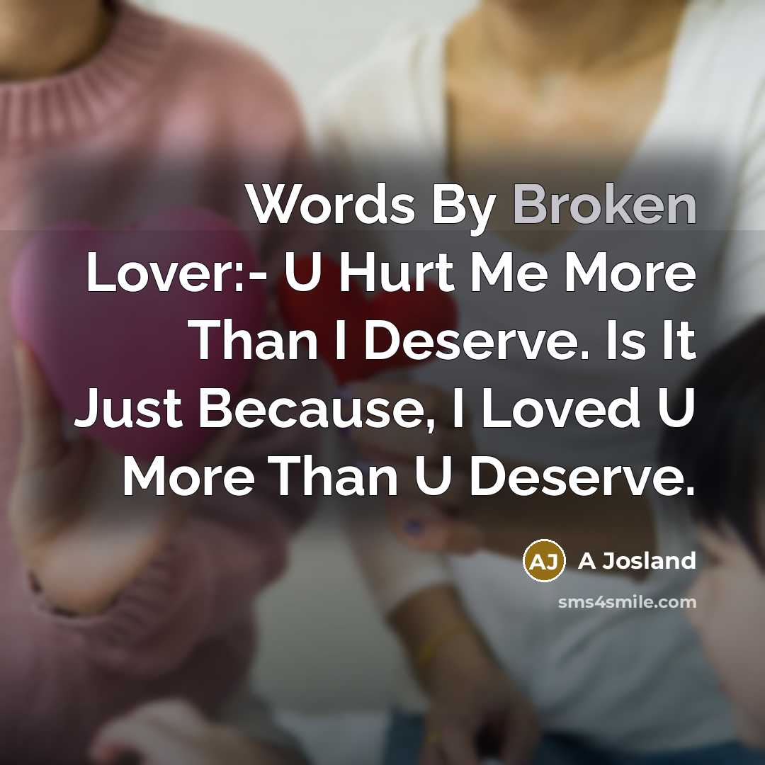 “Words By Broken Lover:- U Hurt Me More Than I…” quote by A Josland