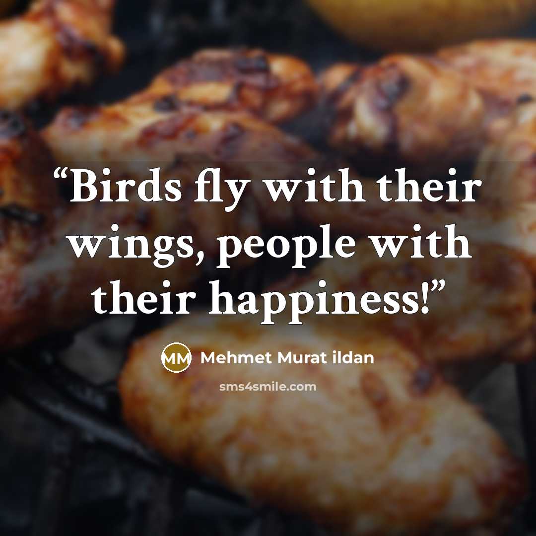“Birds fly with their wings, people with their happiness!” quote by Mehmet Murat ildan