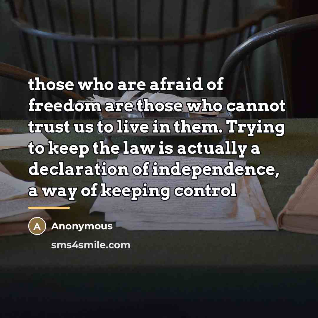 “those who are afraid of freedom are those who cannot…” quote by Anonymous