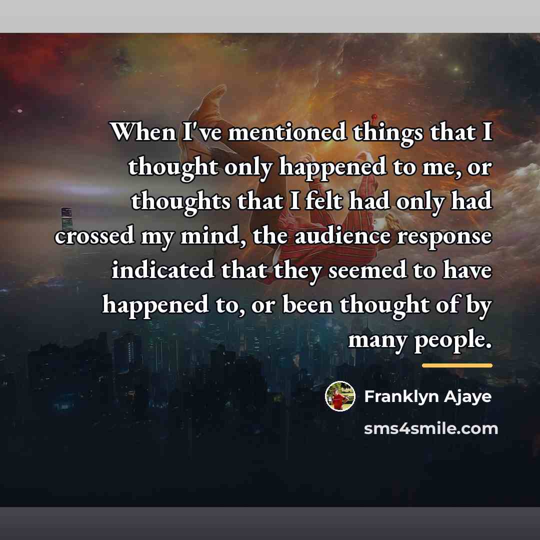 “When I've mentioned things that I thought only happened to…” quote by Franklyn Ajaye