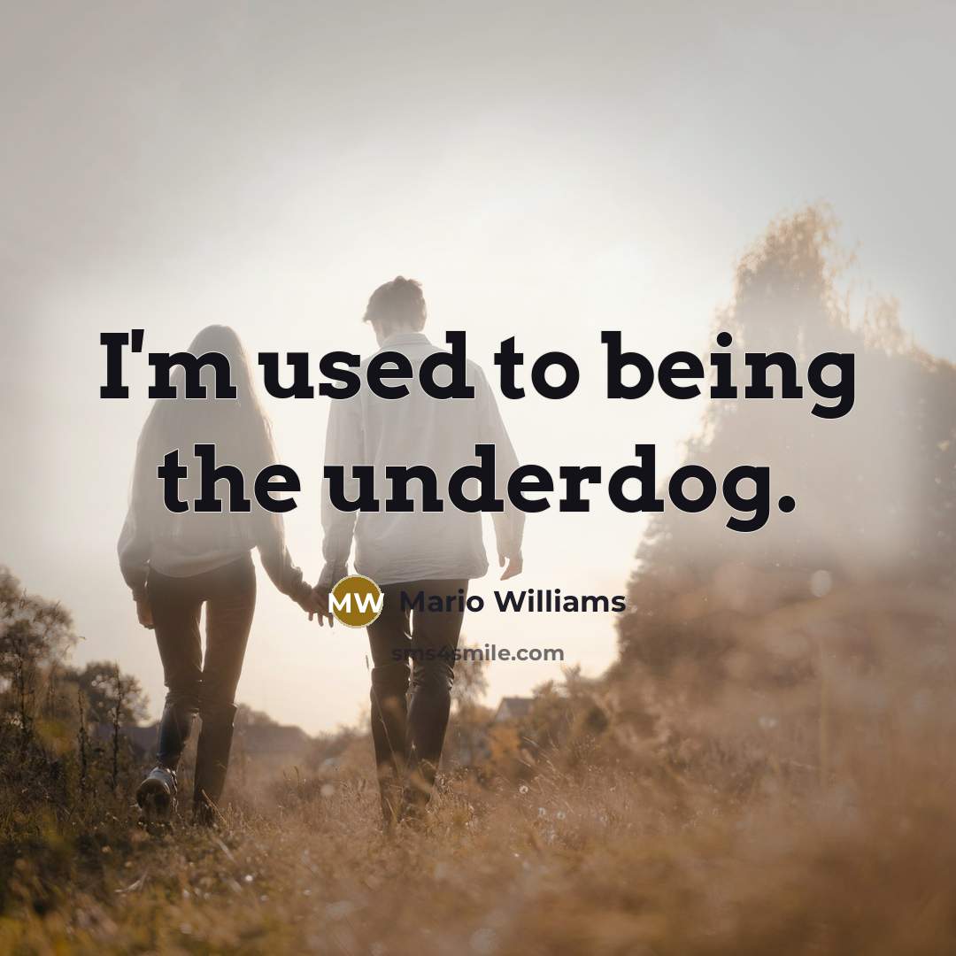 “I'm used to being the underdog.…” quote by Mario Williams