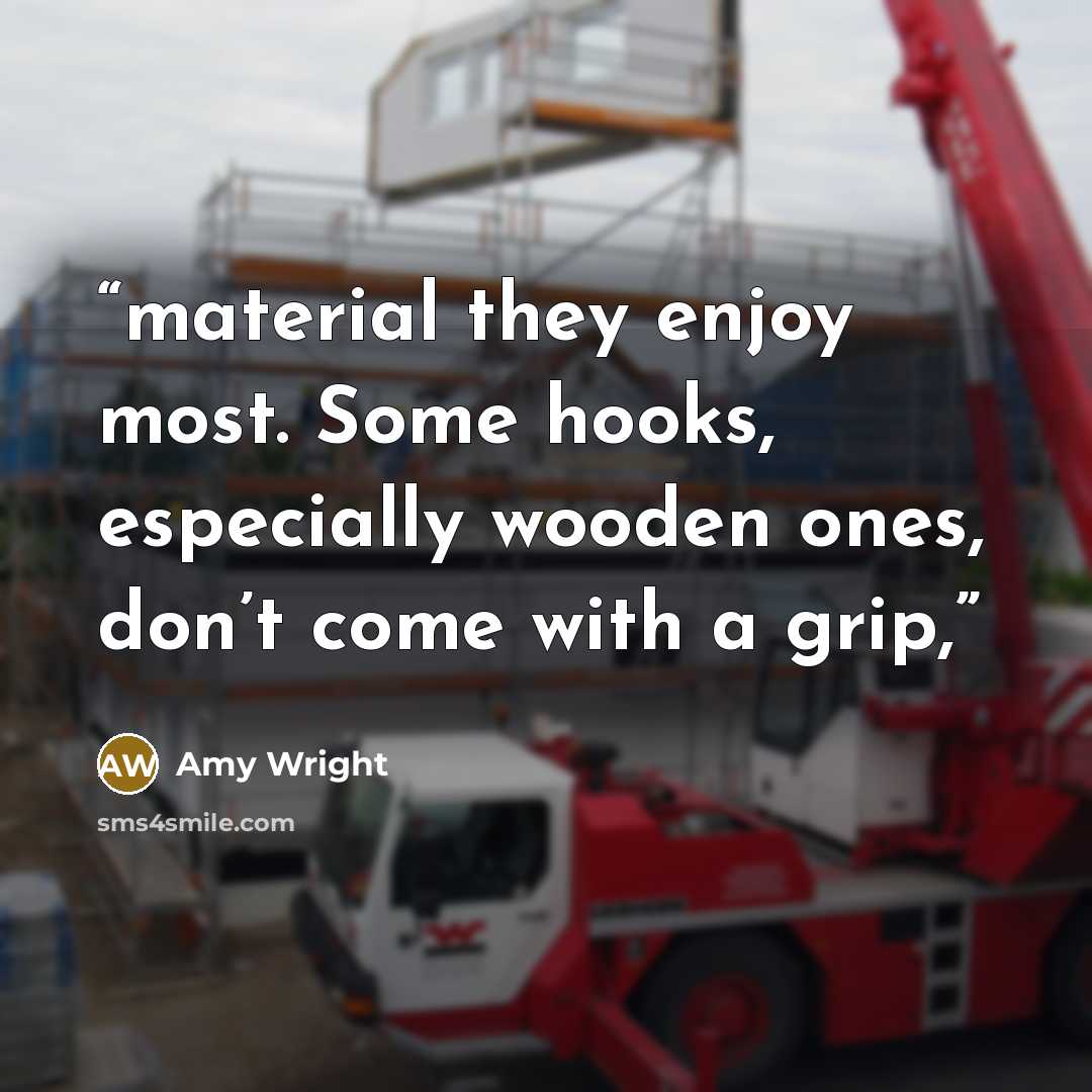 “material they enjoy most. Some hooks, especially wooden ones, don’t come with a grip,” quote by Amy Wright