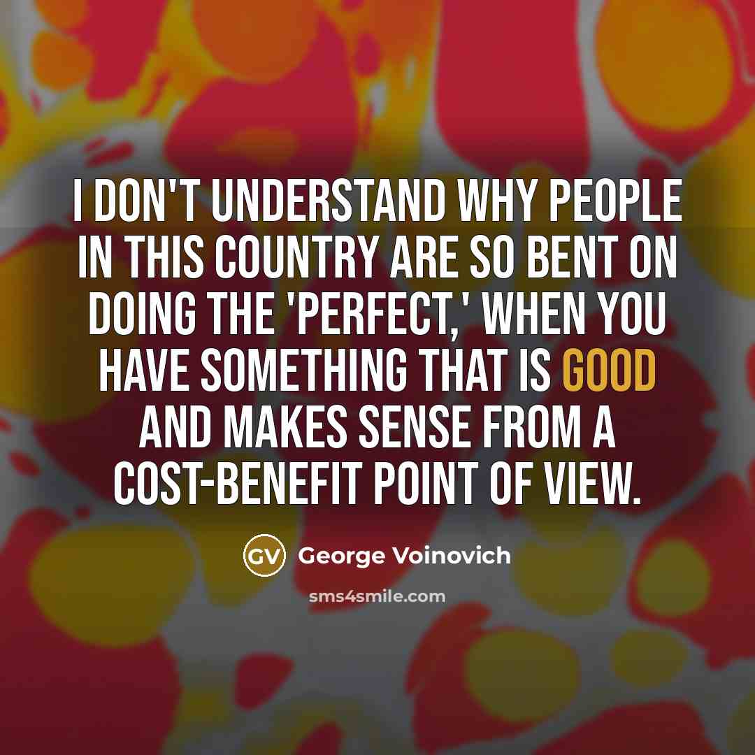 “I don't understand why people in this country are so…” quote by George Voinovich