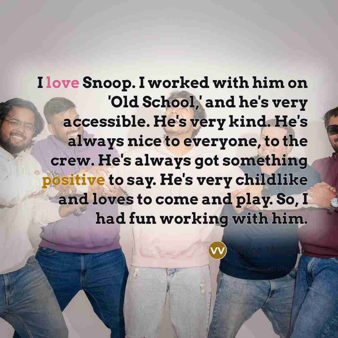 “I love Snoop. I worked with him on 'Old School,'…” quote by Vince Vaughn