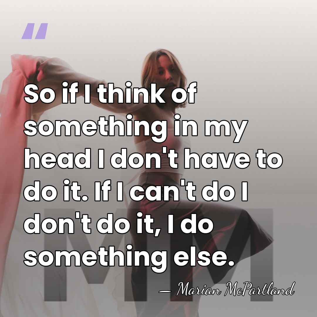 So if I think of something in my head I don't have&hellip; - Marian McPartland