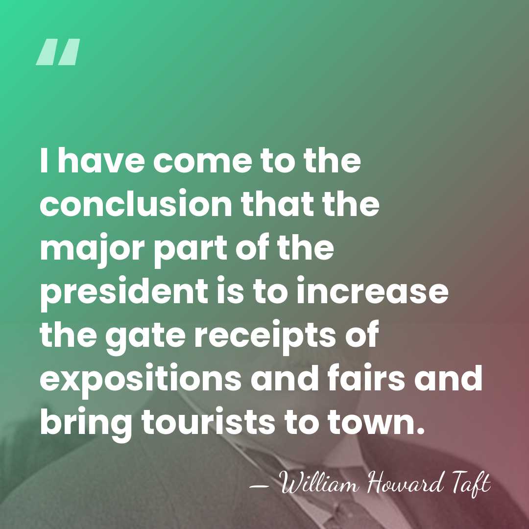 I have come to the conclusion that the major part of the&hellip; - William Howard Taft