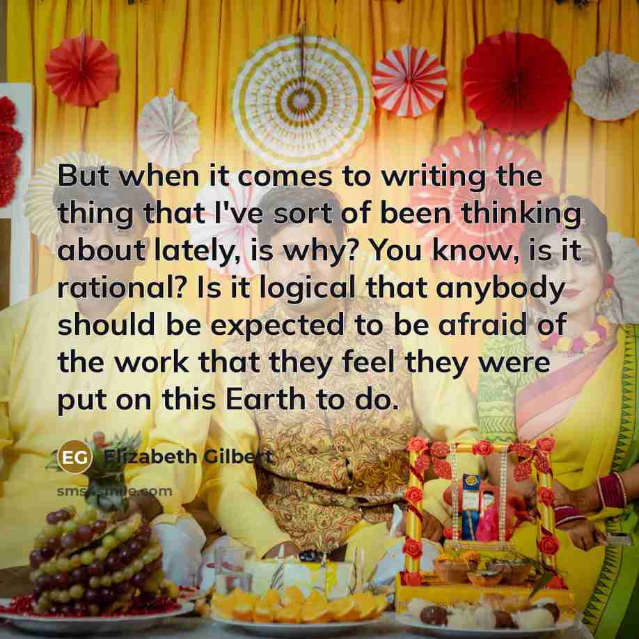 “But when it comes to writing the thing that I've…” quote by Elizabeth Gilbert