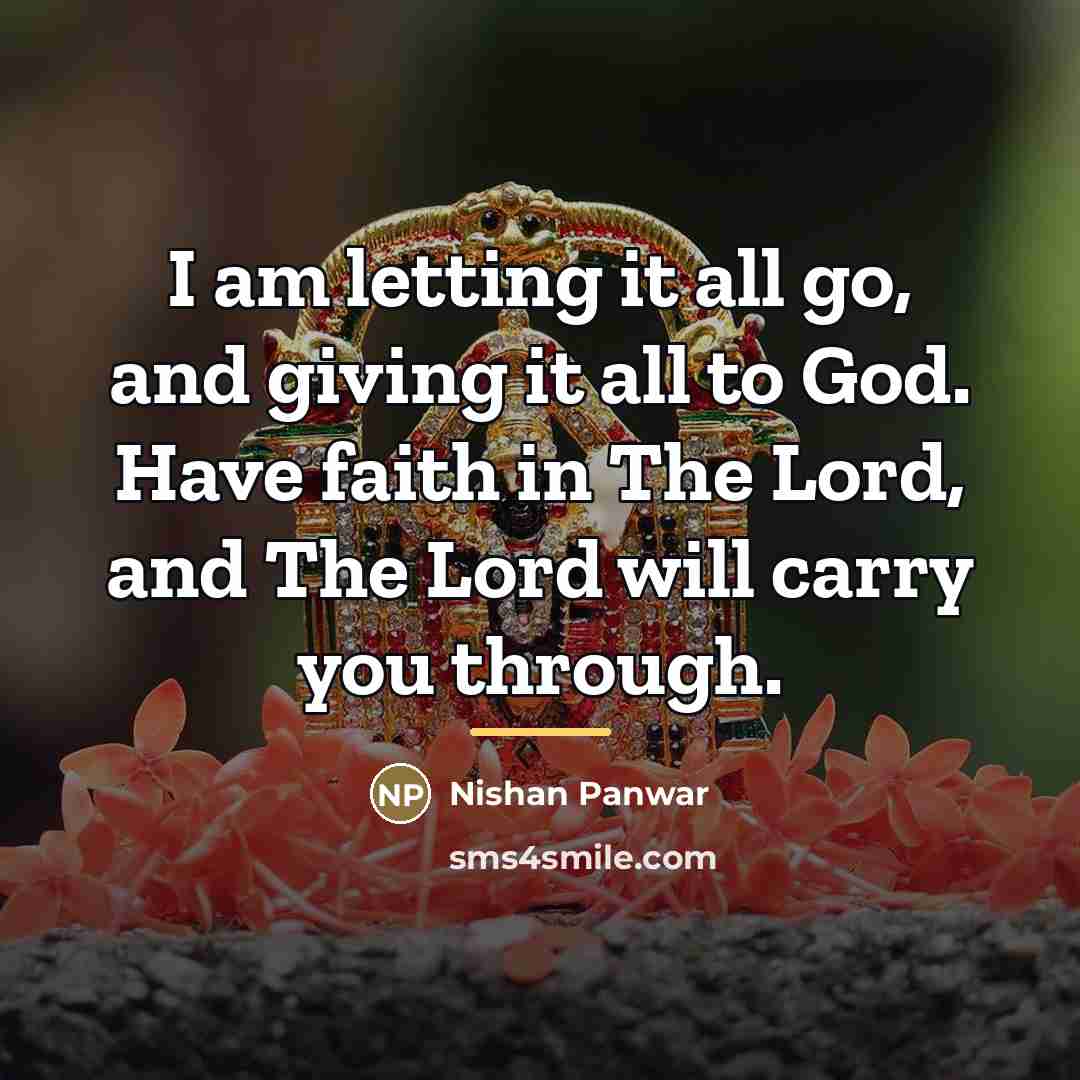 “I am letting it all go, and giving it all…” quote by Nishan Panwar