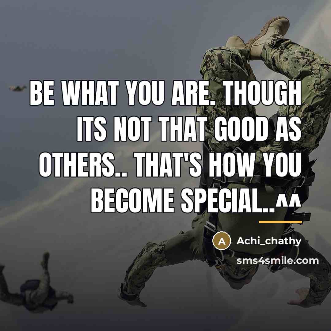 “Be what you are. Though its not that go0d as…” quote by Achi_chathy