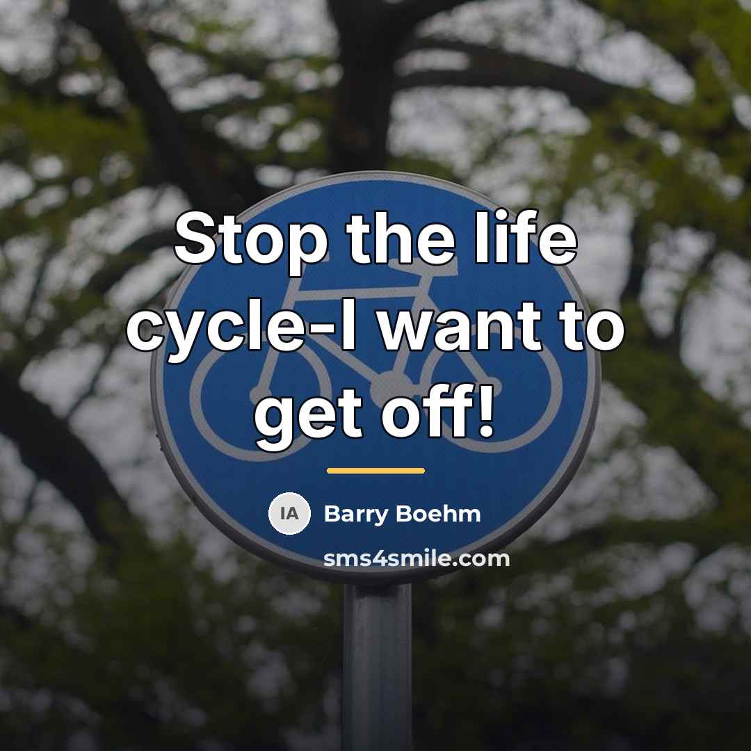 “Stop the life cycle-I want to get off!…” quote by Barry Boehm