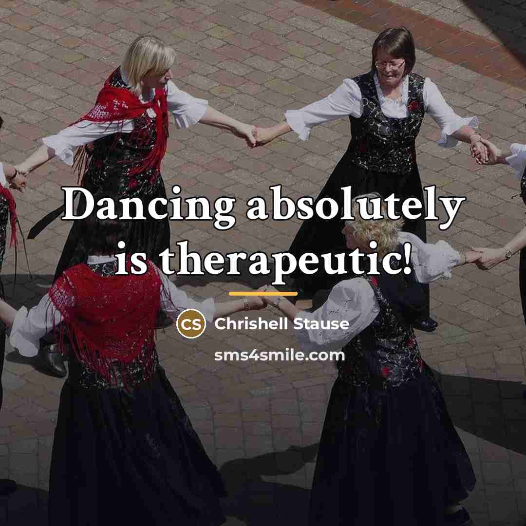 “Dancing absolutely is therapeutic!…” quote by Chrishell Stause