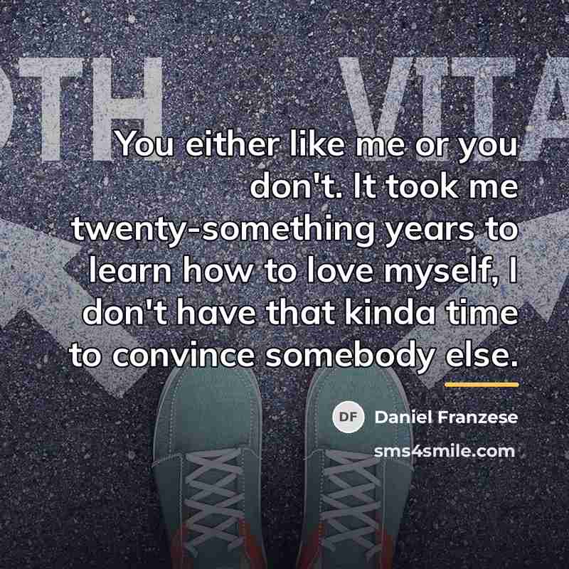 “You either like me or you don't. It took me…” quote by Daniel Franzese