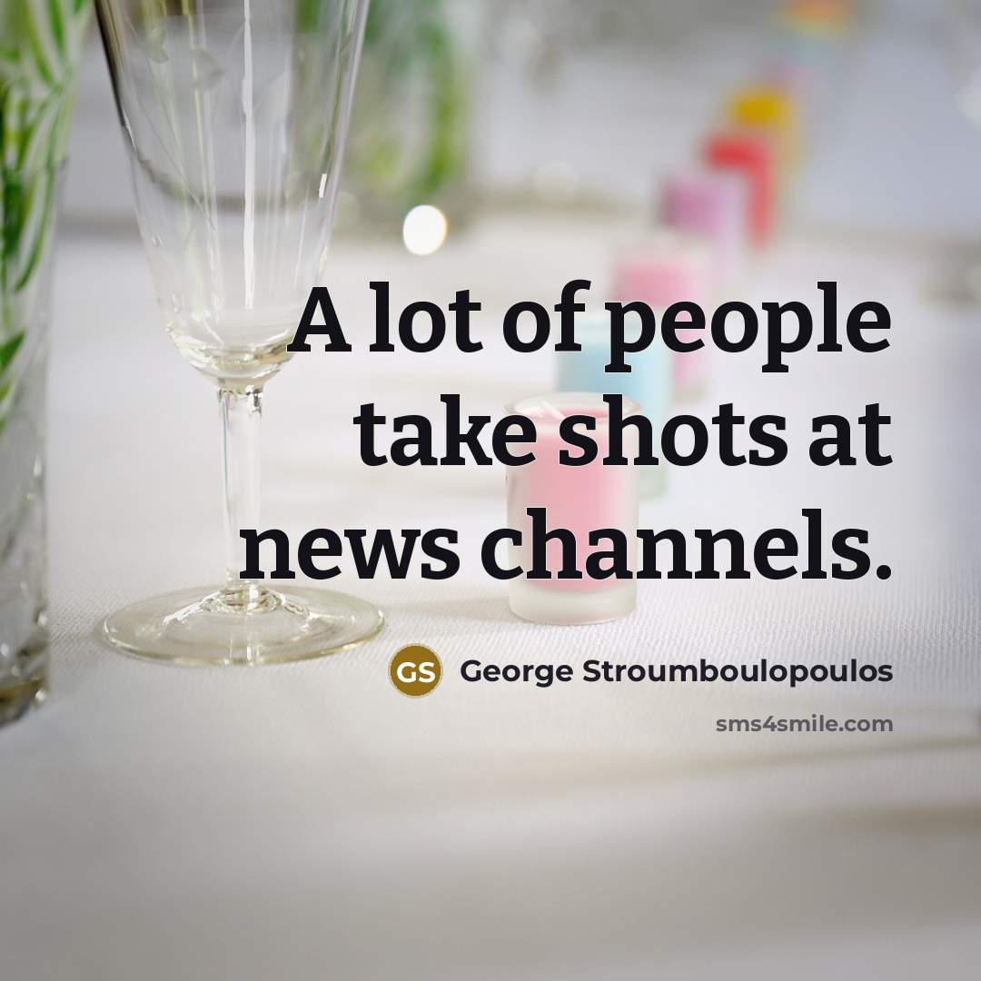 “A lot of people take shots at news channels.…” quote by George Stroumboulopoulos