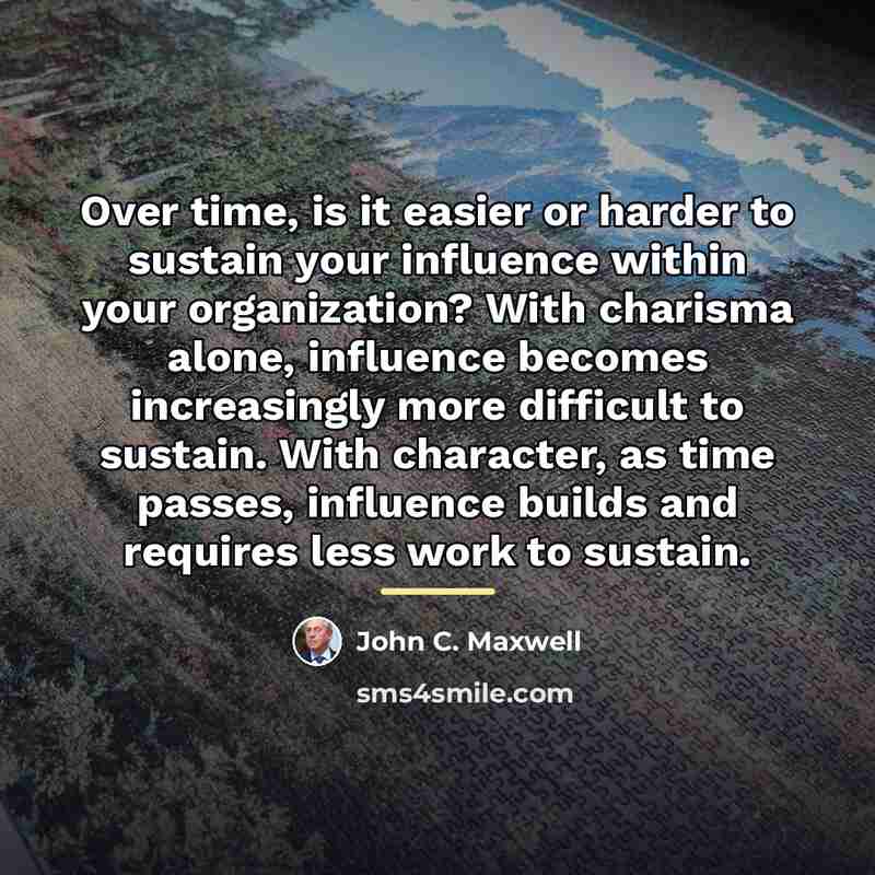 “Over time, is it easier or harder to sustain your…” quote by John C. Maxwell