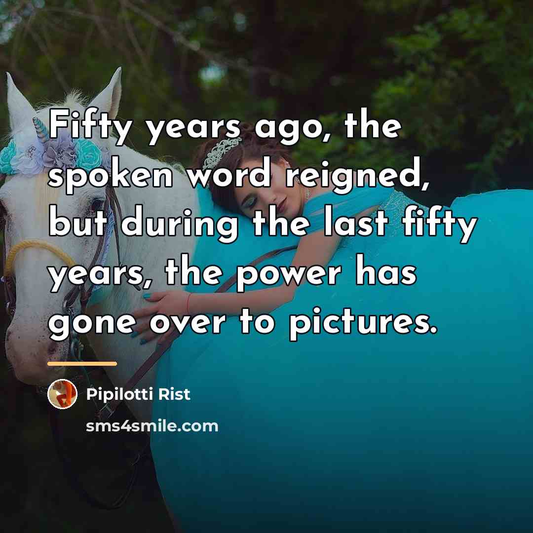 “Fifty years ago, the spoken word reigned, but during the…” quote by Pipilotti Rist