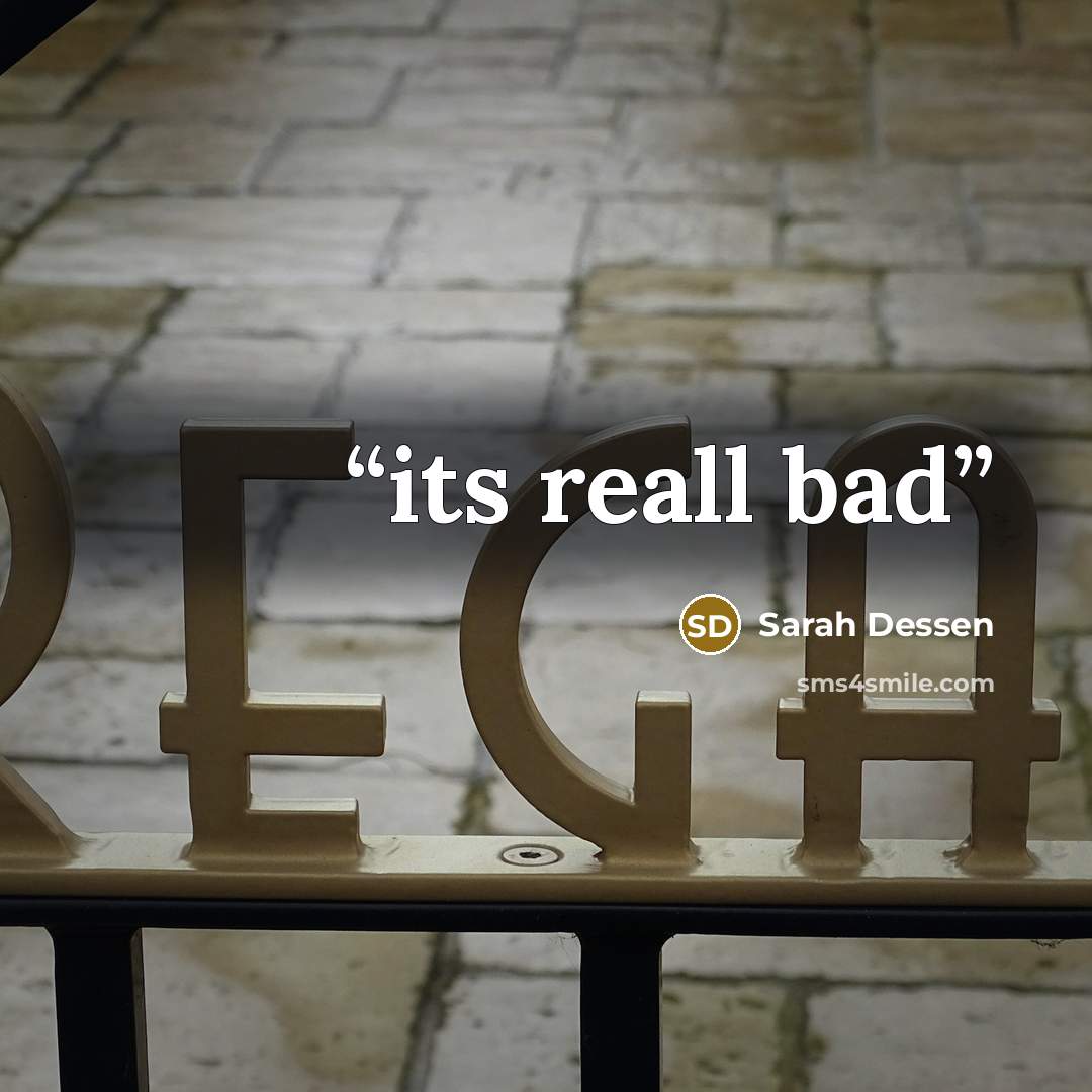 “its reall bad” quote by Sarah Dessen