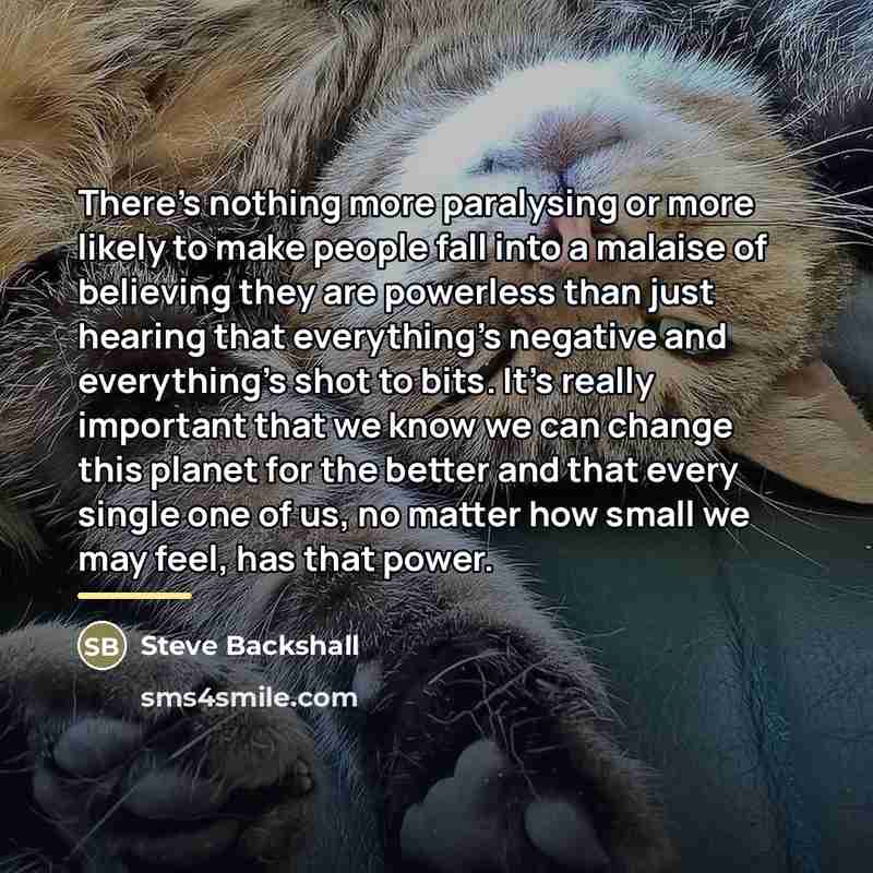 “There's nothing more paralysing or more likely to make people…” quote by Steve Backshall
