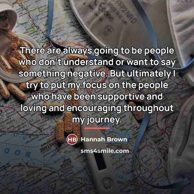 “There are always going to be people who don't understand…” quote by Hannah Brown
