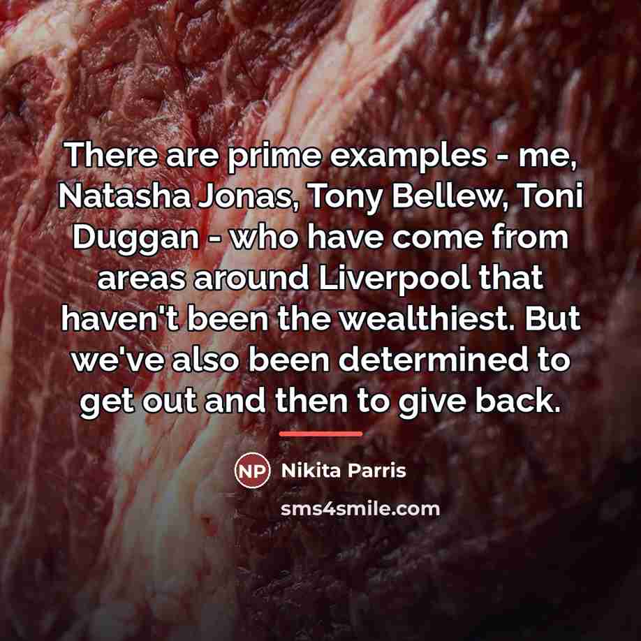 “There are prime examples - me, Natasha Jonas, Tony Bellew,…” quote by Nikita Parris