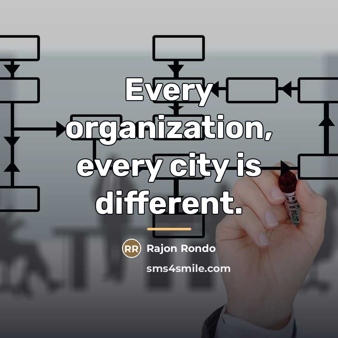 “Every organization, every city is different.…” quote by Rajon Rondo