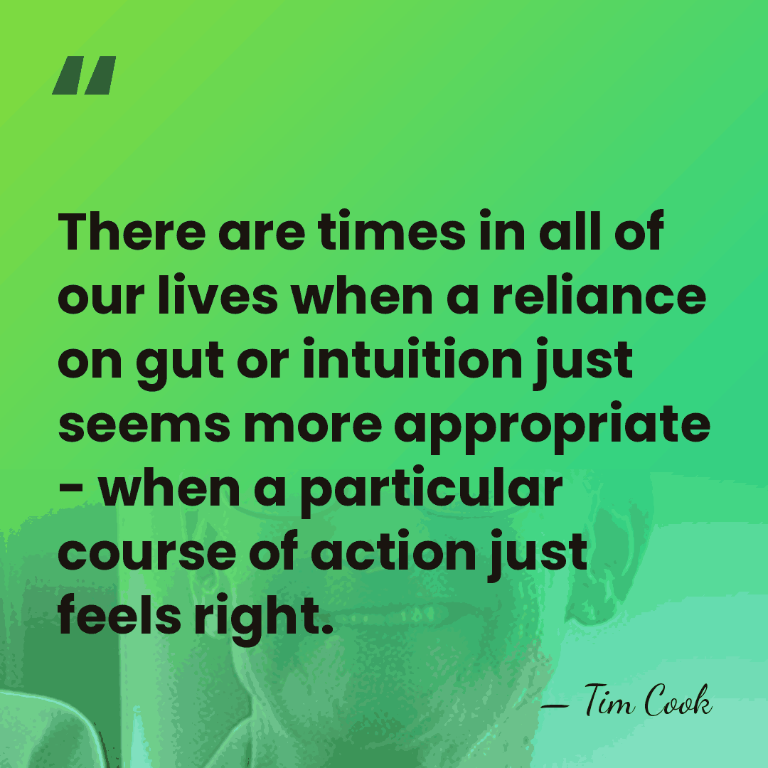 There are times in all of our lives when a reliance on&hellip; - Tim Cook