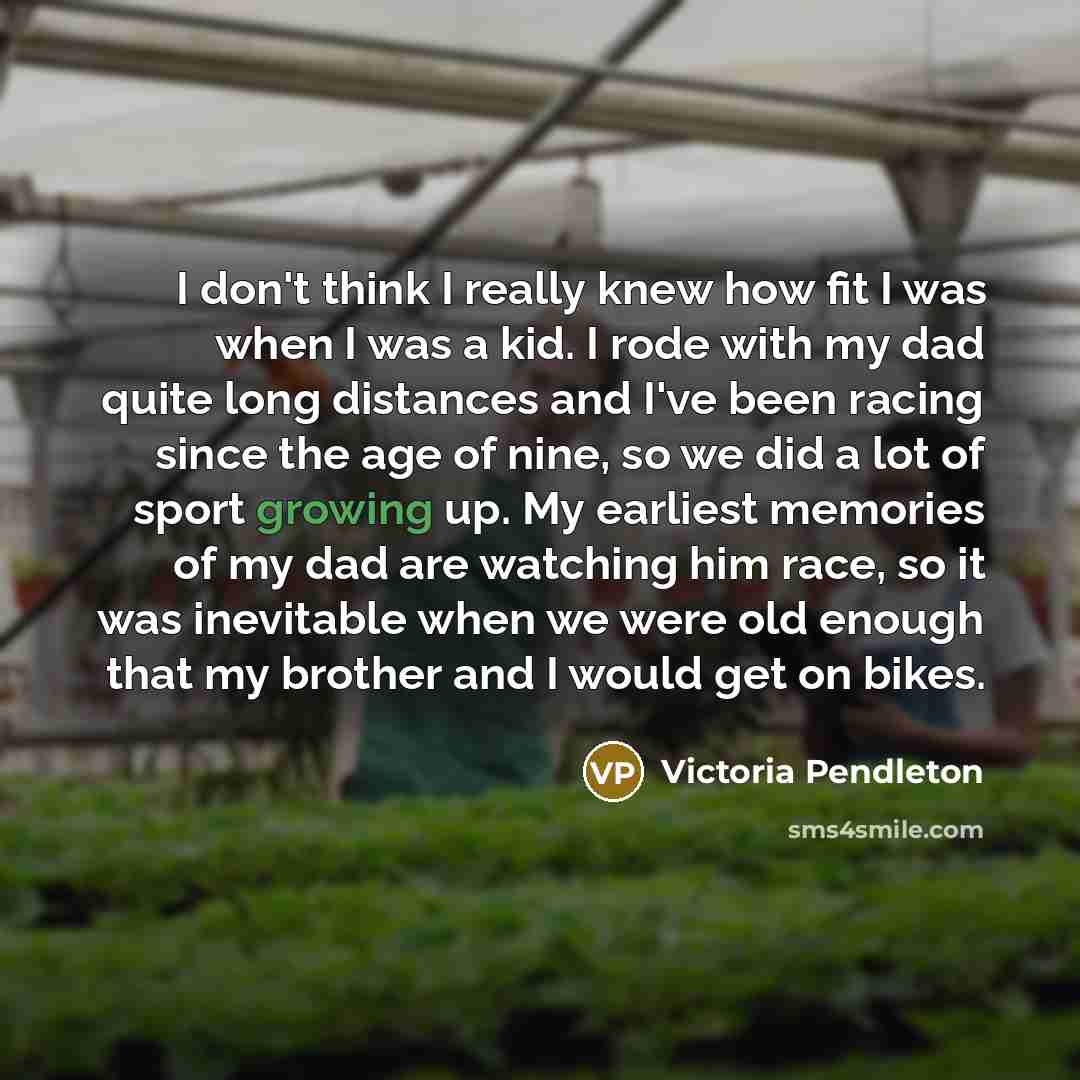 “I don't think I really knew how fit I was…” quote by Victoria Pendleton