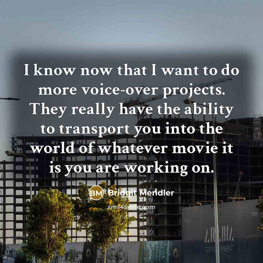 “I know now that I want to do more voice-over…” quote by Bridgit Mendler