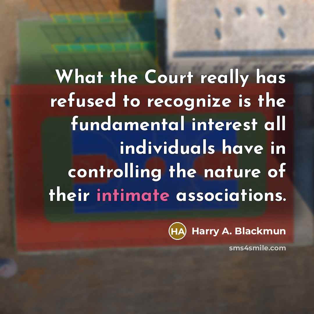 “What the Court really has refused to recognize is the…” quote by Harry A. Blackmun
