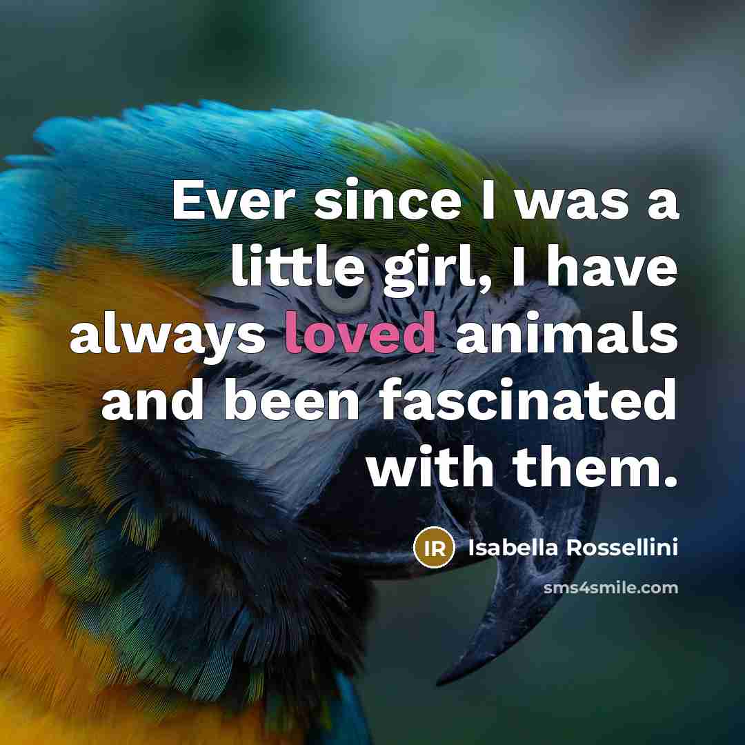 “Ever since I was a little girl, I have always…” quote by Isabella Rossellini