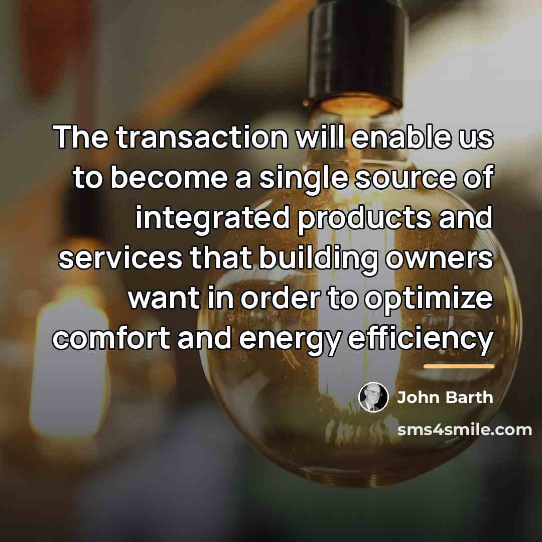 “The transaction will enable us to become a single source…” quote by John Barth