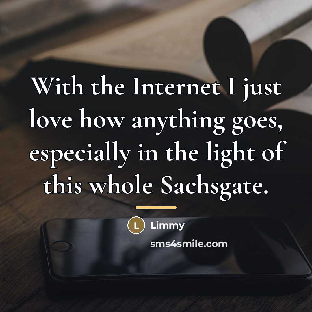 “With the Internet I just love how anything goes, especially…” quote by Limmy