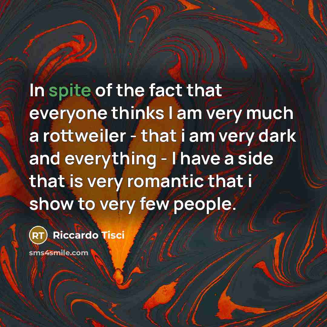 “In spite of the fact that everyone thinks I am…” quote by Riccardo Tisci