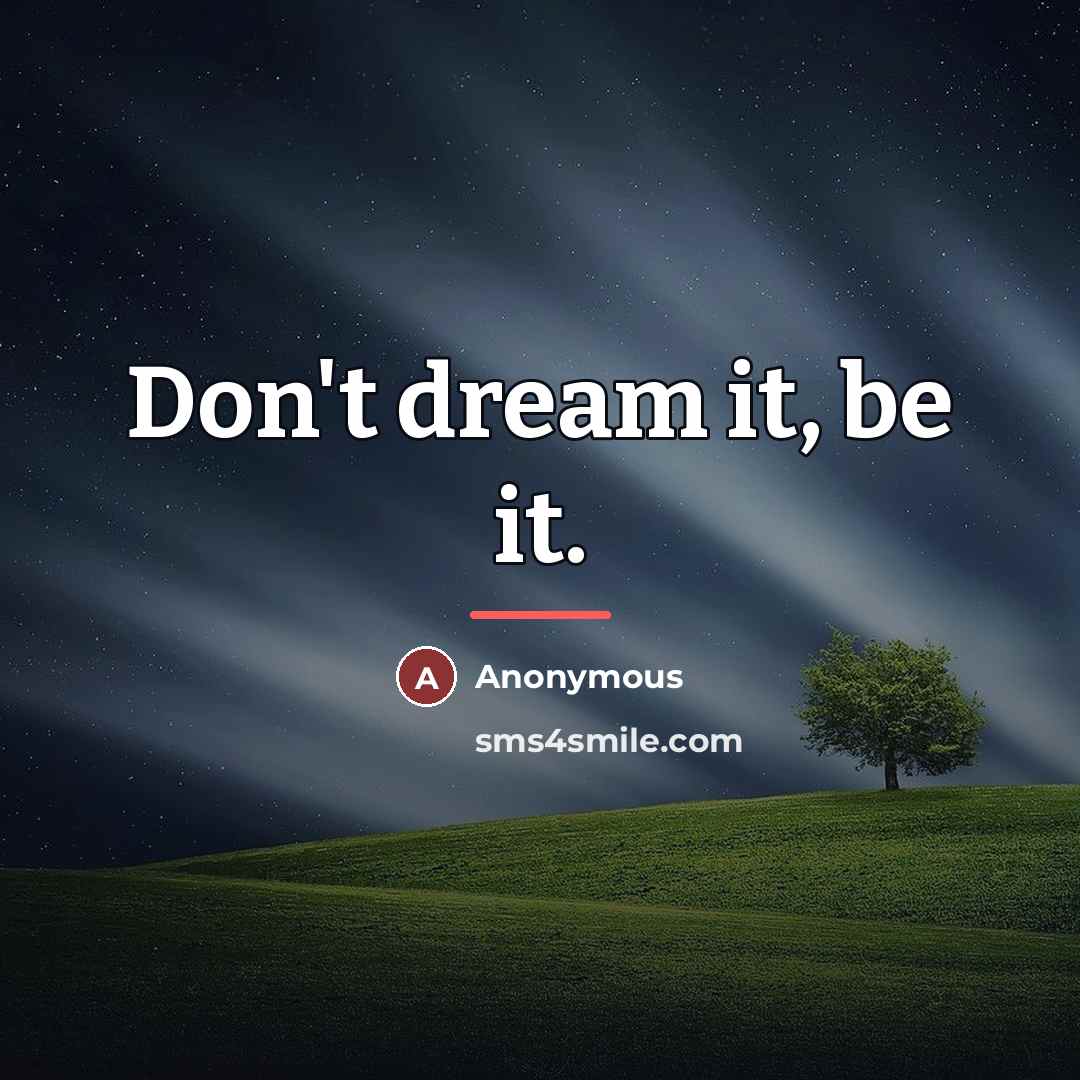 “Don't dream it, be it.…” quote by Dr. Frank-N-Furter
