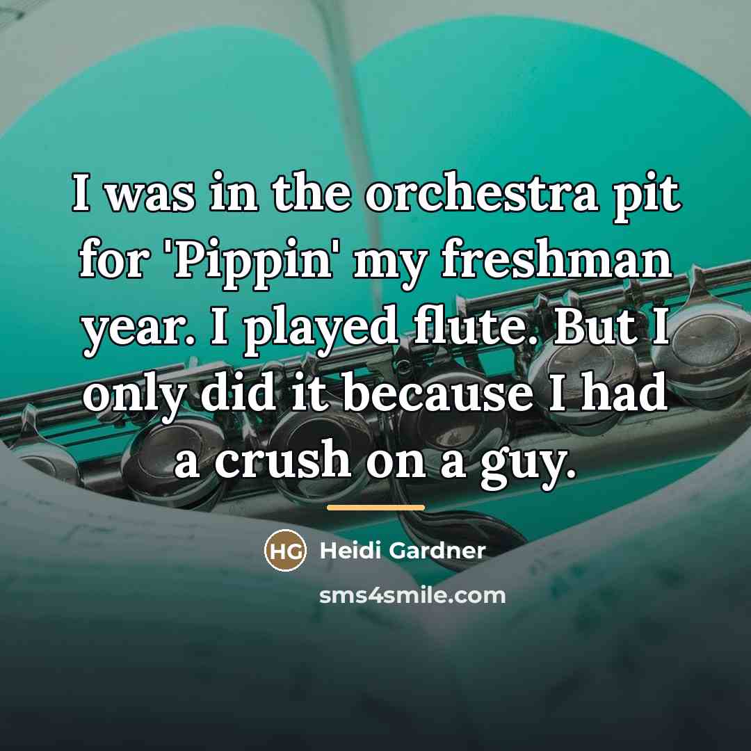 “I was in the orchestra pit for 'Pippin' my freshman…” quote by Heidi Gardner