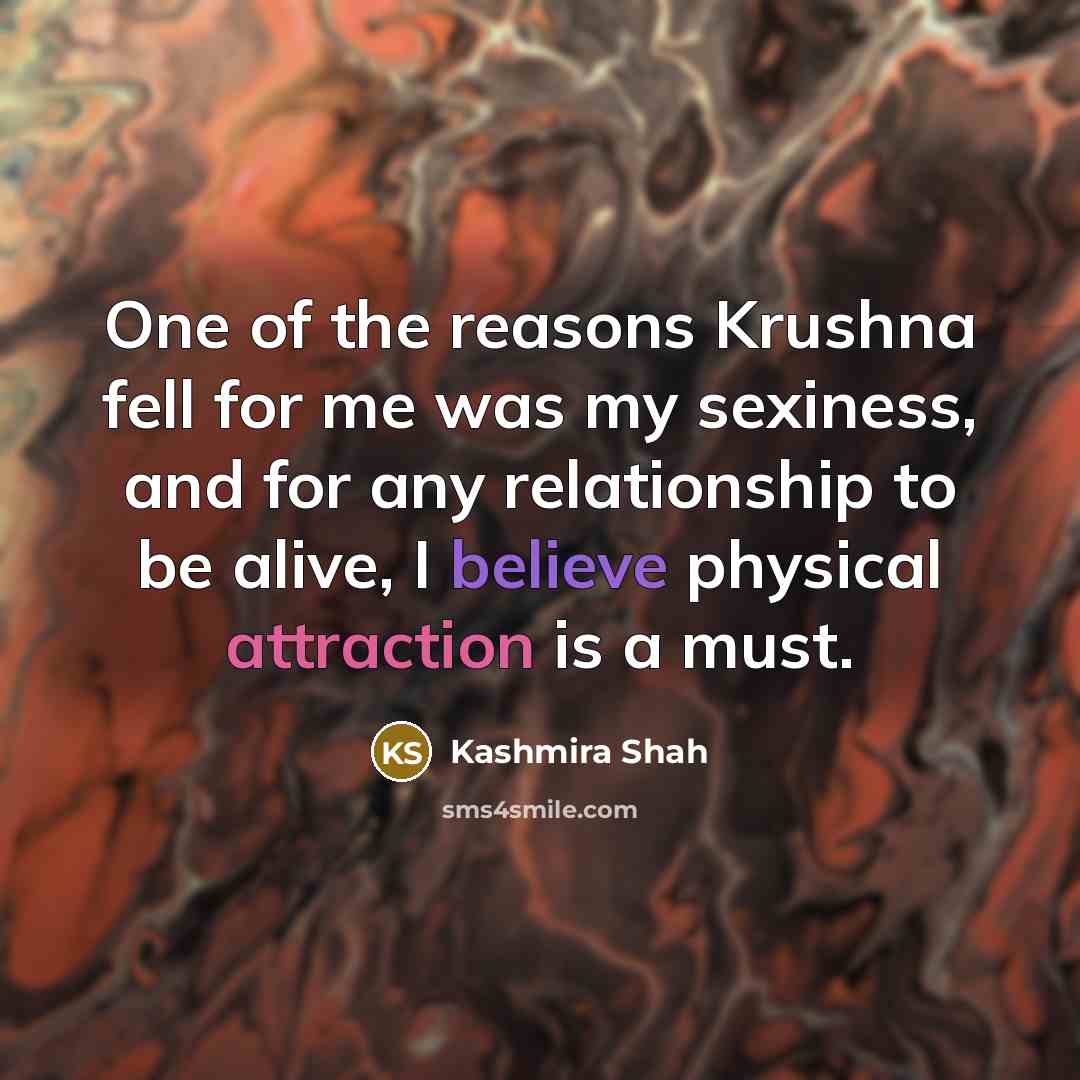 “One of the reasons Krushna fell for me was my…” quote by Kashmira Shah
