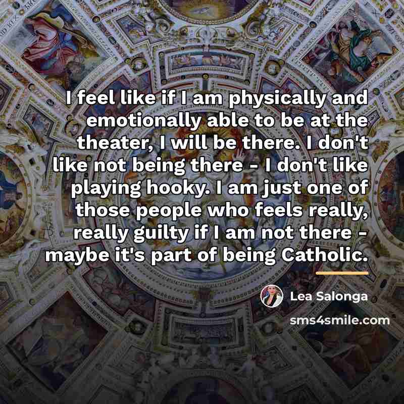 “I feel like if I am physically and emotionally able…” quote by Lea Salonga