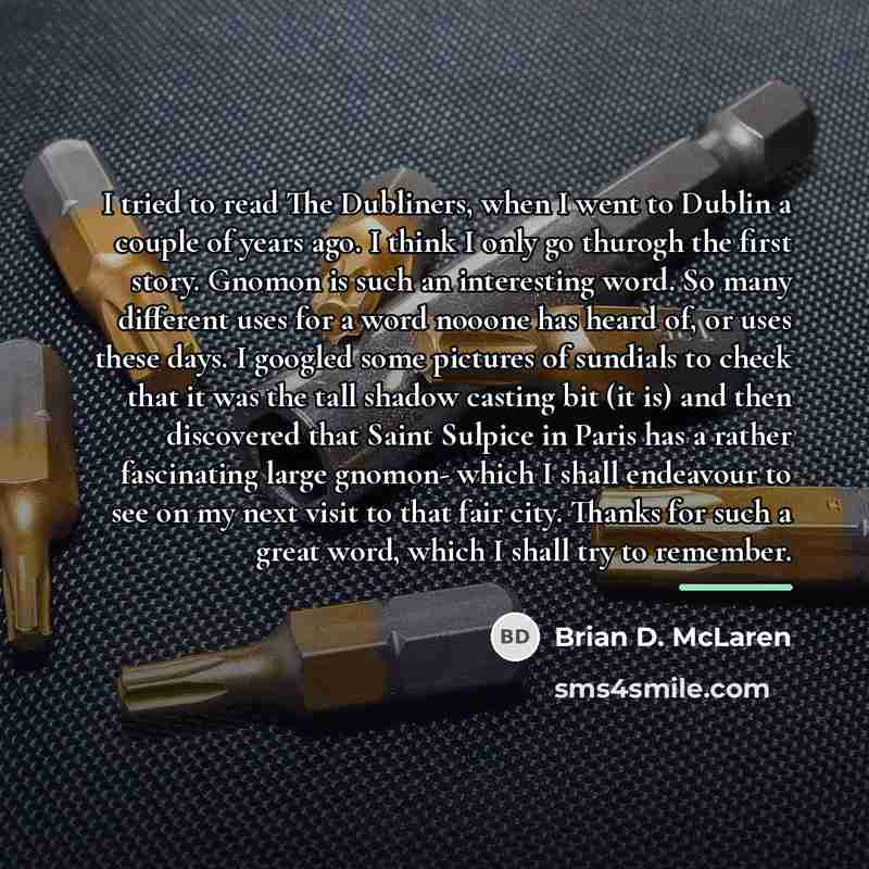 “I tried to read The Dubliners, when I went to…” quote by Brian D. McLaren