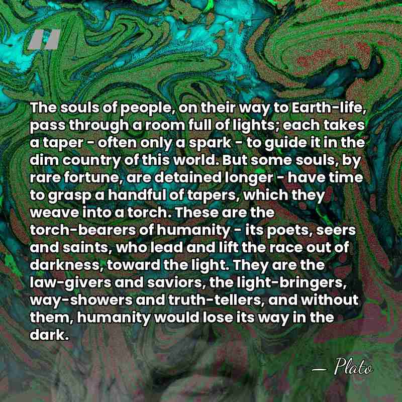 The souls of people, on their way to Earth-life, pass through a&hellip; - Plato
