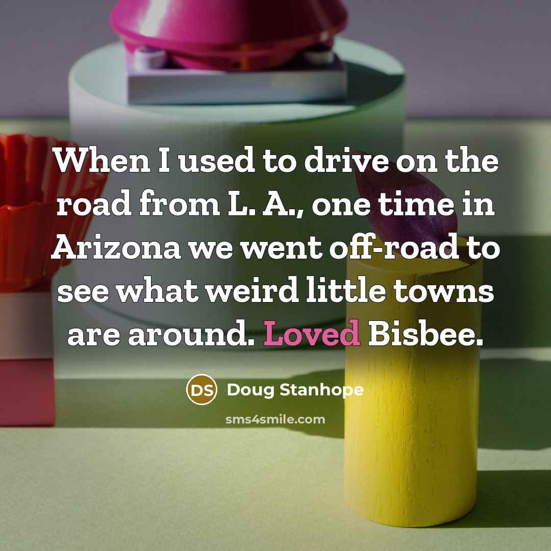 “When I used to drive on the road from L.…” quote by Doug Stanhope