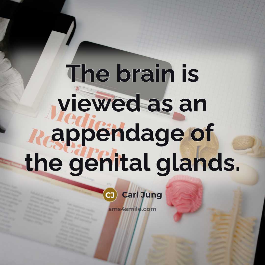 “The brain is viewed as an appendage of the genital…” quote by Carl Jung