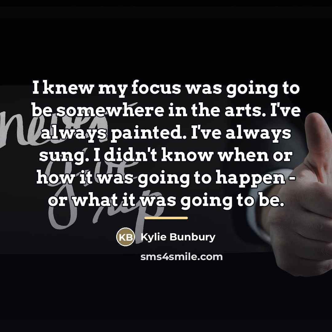 “I knew my focus was going to be somewhere in…” quote by Kylie Bunbury
