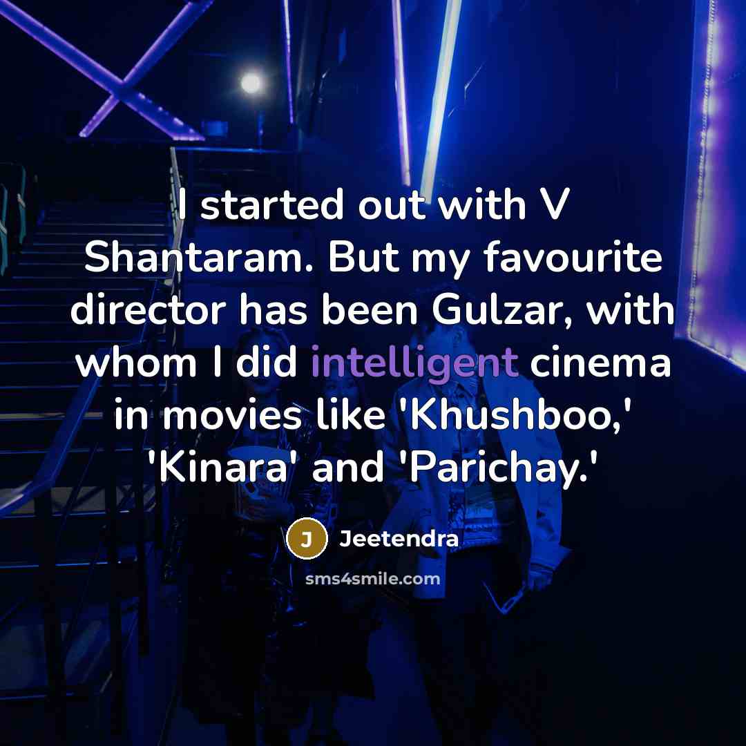 “I started out with V Shantaram. But my favourite director…” quote by Jeetendra