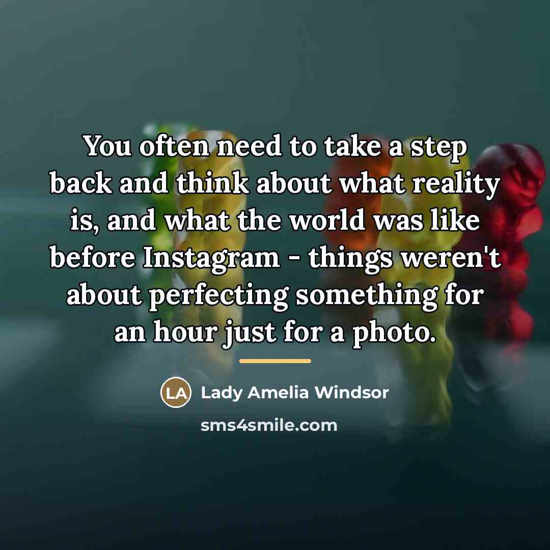 “You often need to take a step back and think…” quote by Lady Amelia Windsor