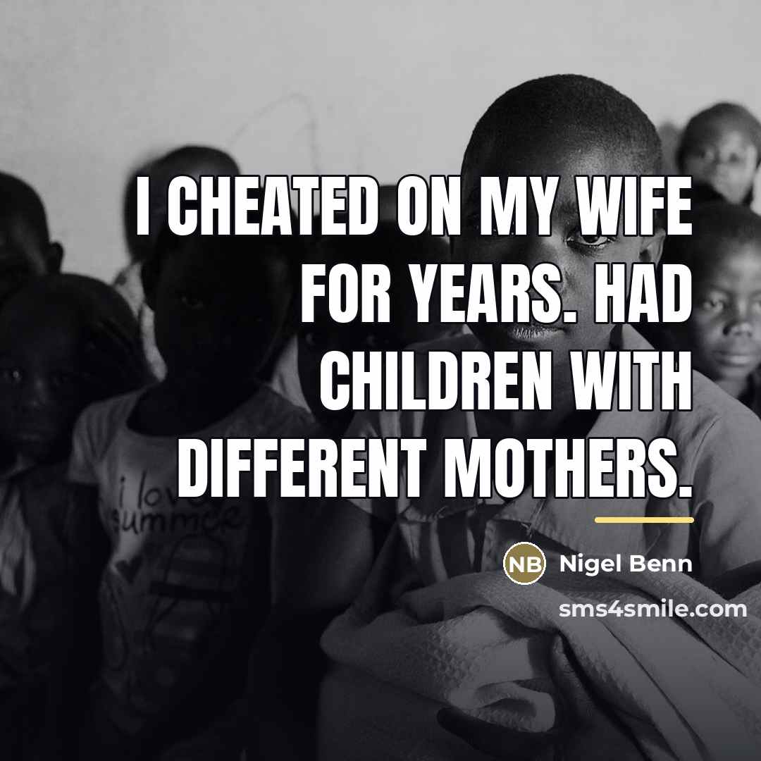 “I cheated on my wife for years. Had children with…” quote by Nigel Benn