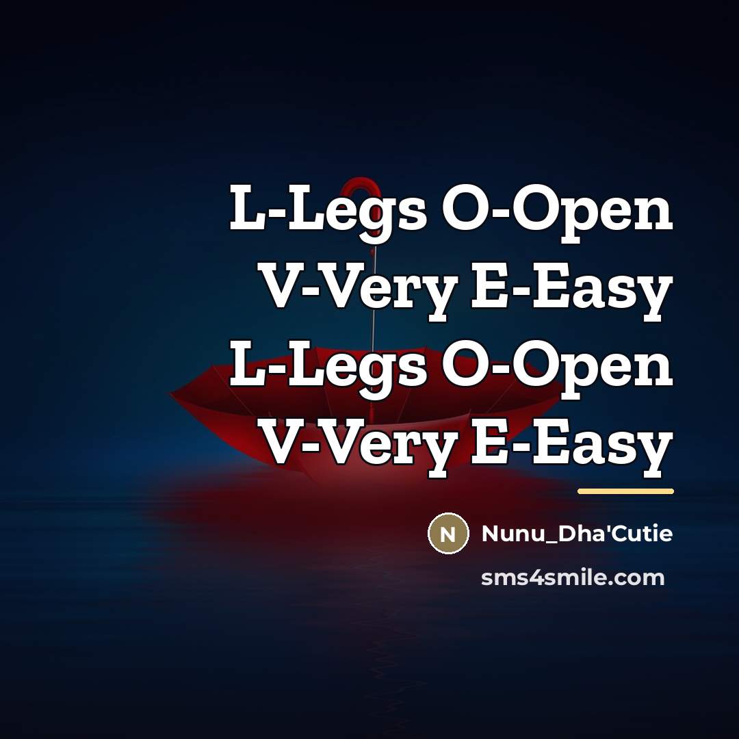 “L-Legs O-Open V-Very E-Easy L-Legs O-Open V-Very E-Easy…” quote by Nunu_Dha'Cutie