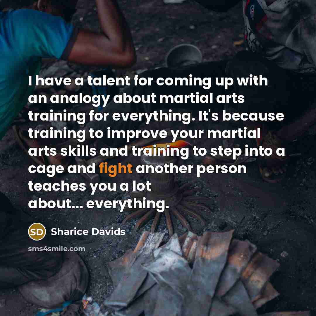 “I have a talent for coming up with an analogy…” quote by Sharice Davids
