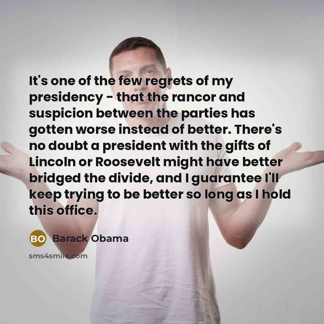 “It's one of the few regrets of my presidency -…” quote by Barack Obama