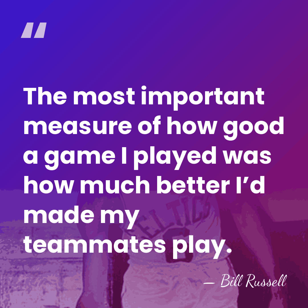 The most important measure of how good a game I played was&hellip; - Bill Russell